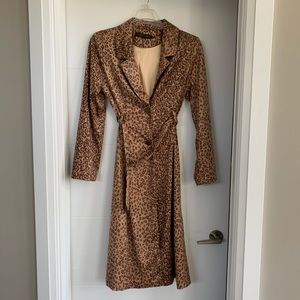 House of Harlow 1960 Leopard Belted Coat
